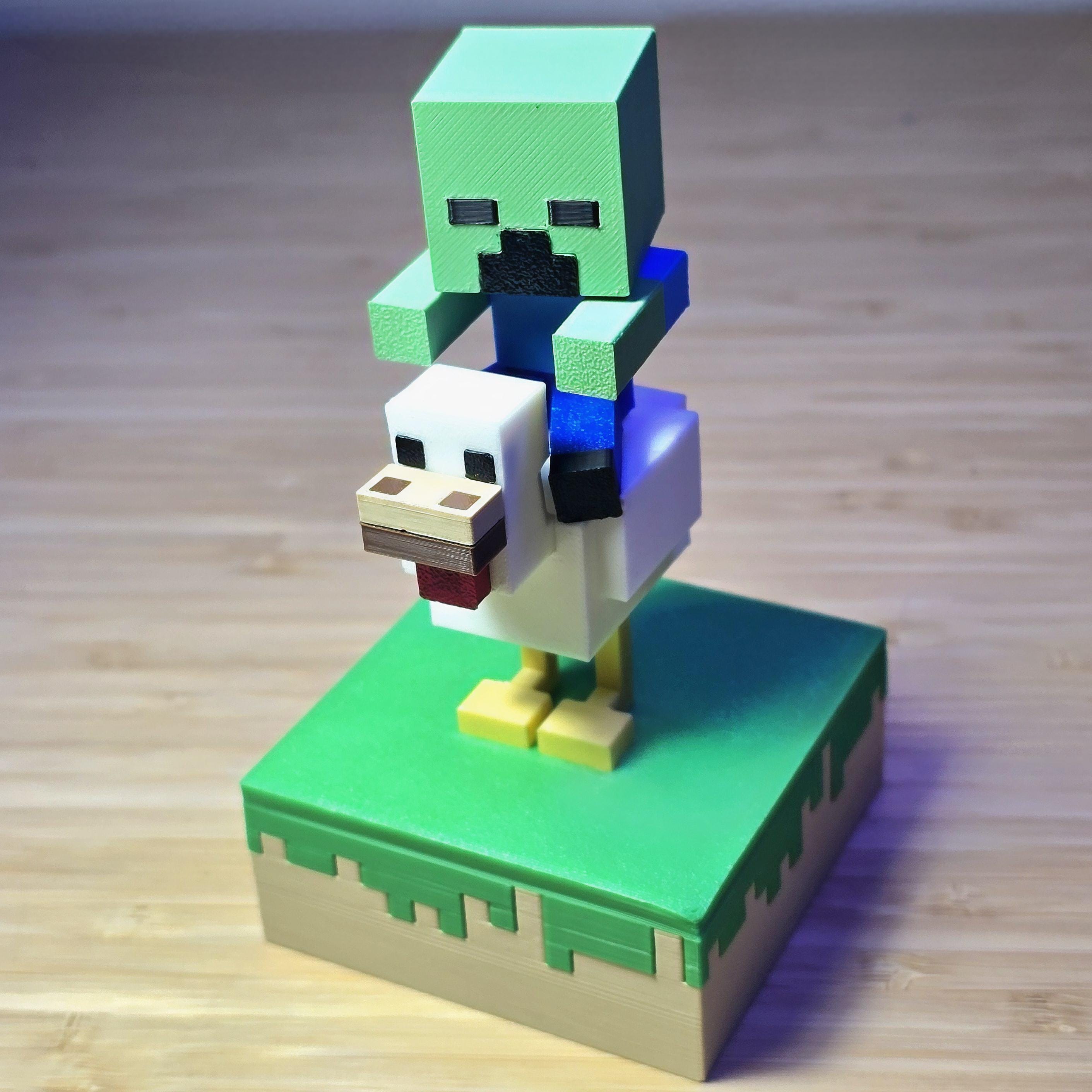 チキンジョッキー像 – 3Dプリントディスプレイフィギュア - Etsy