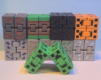 Fidget Cube | Grass Block | Creeper | Obsidian Block | Ore Blocks