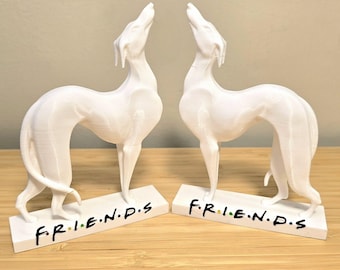 Minimalist Greyhound Statue – Modern 5 Inch Dog Sculpture Decor