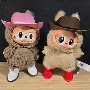 Premium Cowboy Hat for Labubu | Custom Color Hat and Band