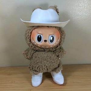 Tenue de cow-boy Carter Labubu | Ensemble chapeau et bottes de cowboy tout blanc ou tout rouge