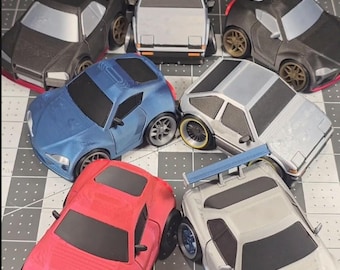 Chibi Style Mini Racer – Custom 3D Printed Performance Car (4 Inch)