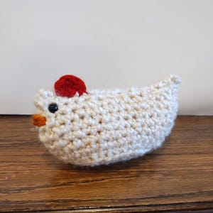 Chicken Crochet Stuffed Animal Chicken Christmas Gift Idea Plushie Crochet Chicken