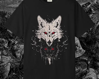 Horror Werewolf T-Shirt | Gothic Wolf Graphic Tee | Lycanthropy Shirt | Witchy Grunge Clothing | Punk Horror Aesthetic | Dark Forest Top
