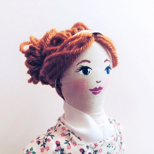MADE TO ORDER Custom Jane Austen Doll, Pride and Prejudice Dolls, Elizabeth Bennett doll, regency dolls