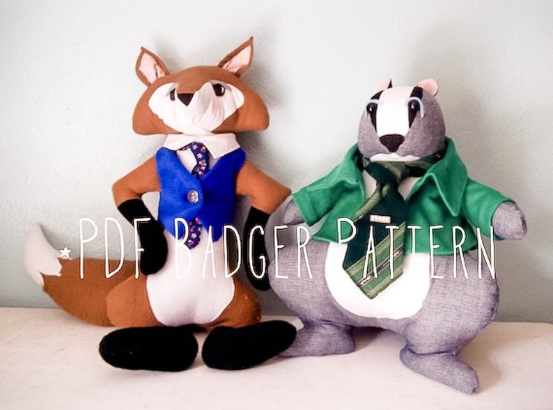 SEWING PATTERN Stuffed Animal Fox with Vest PDF, plushie tutorial, dapper fox diy, woodland fox pattern, fairytale character, diy kids gift image 10