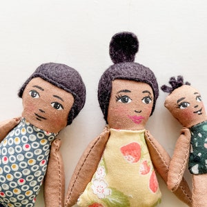MADE-TO-ORDER Dolls, Custom Dollhouse Doll Family 1:12 scale image 4