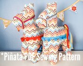 SEWING PATTERN Pinata Stuffed Animal PDF, fiesta decor, unique party decor, cinco de mayo diy, unique kids decor sewing pattern, diy horse