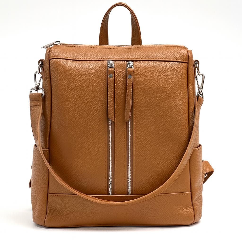 Convertible 2 in 1 Backpack for Women,stylish Genuine 