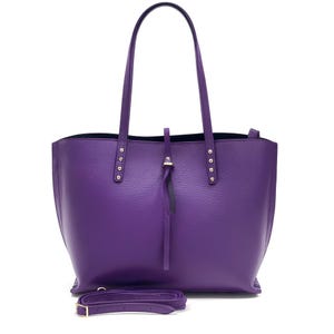 Purple leather tote bag for women,shoulder bag,big purple leather tote,elegant bag,shoulder bag,work bag,daily bag,premium leather tote