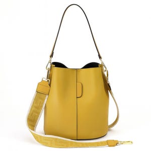 Luxury handbags for women,Women&#39;s Yellow leather handbag,Genuine leather tote,Designer bag,Crossbody leather purse,Trendy leather purses