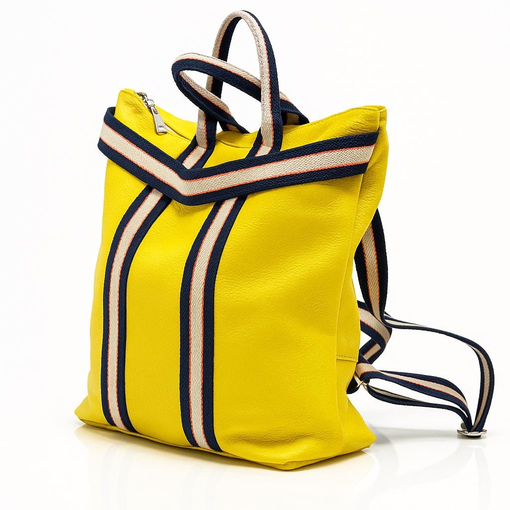 Women\'s Yellow Multipurpose Design Convertible Shoulder Bag Marigold Willow Convertible Shoulder Designer Leather  main image 4