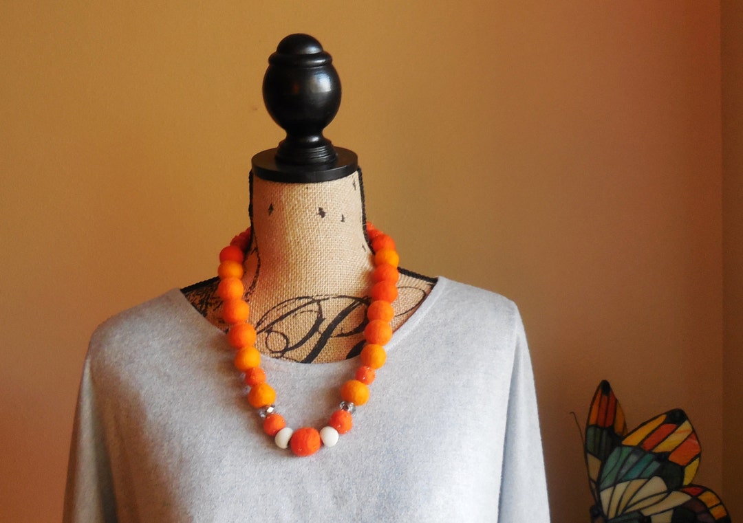 Necklace..fiber Art Necklace..wearable Art Necklace..unique Gift Idea