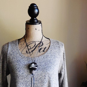 Wearable Art Necklace, Fiber Art Necklace, Unique Gift Idea, Black Tie Evening Necklace, Hand Felted Necklace With Merino Wool