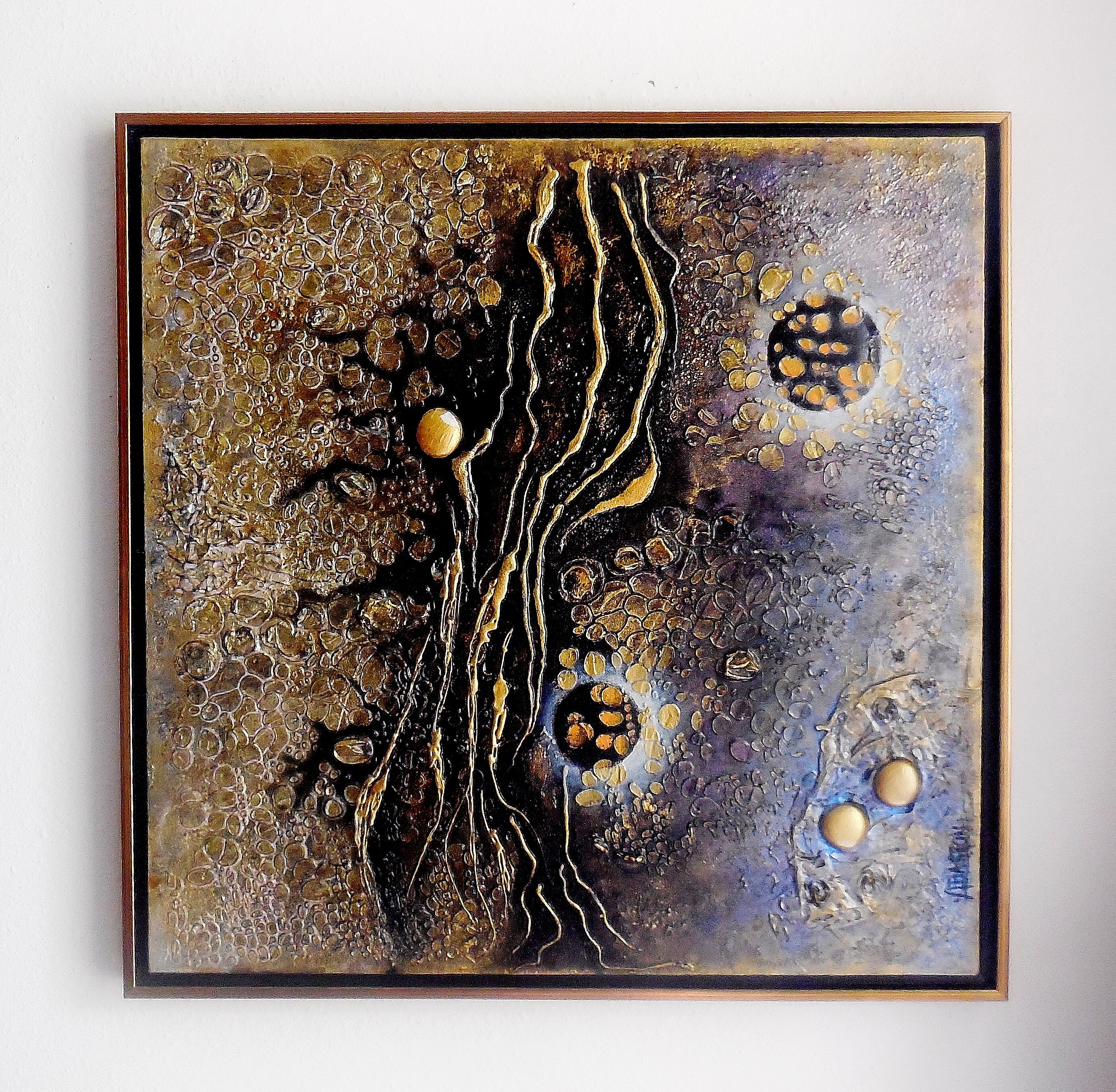 Original Textured Painting Large Acrylic Mixed Media Etsy