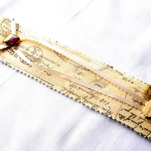 Bookmark...Gift For Book Lover, Gift For Her, Gift For Him, Postcard Design...Hand Made with Fabric