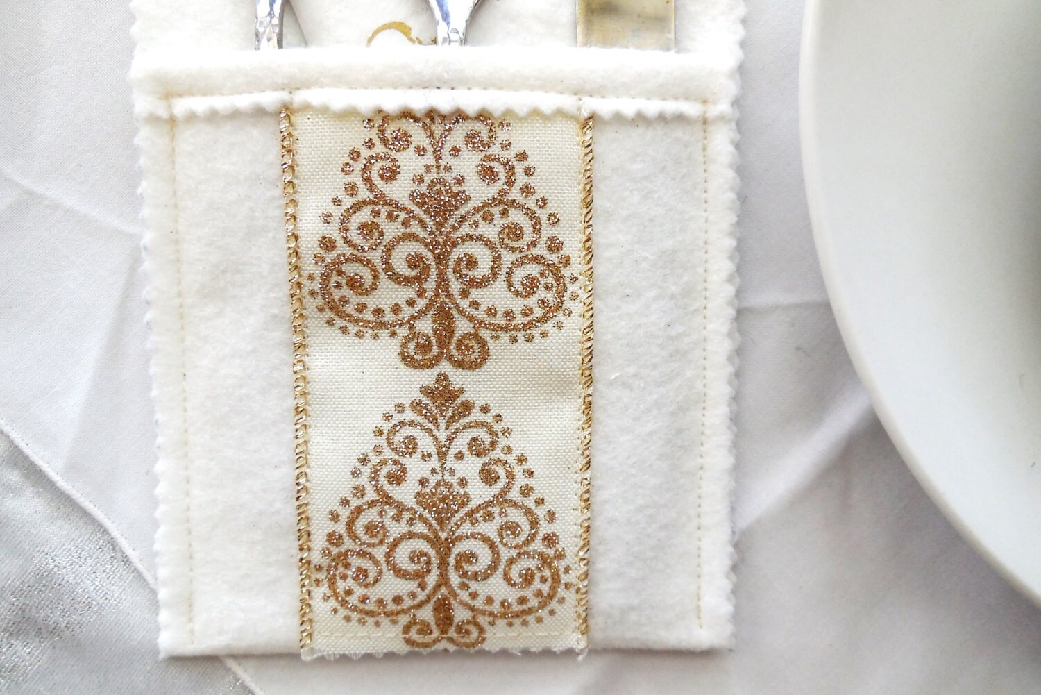 Silverware Holder...silverware Pocket...dinner Table Decoration ...