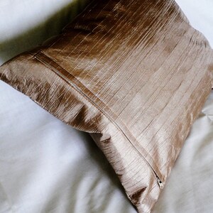 Silk Pillow ... Throw Pillow... Decorative elegant Pillow image 4