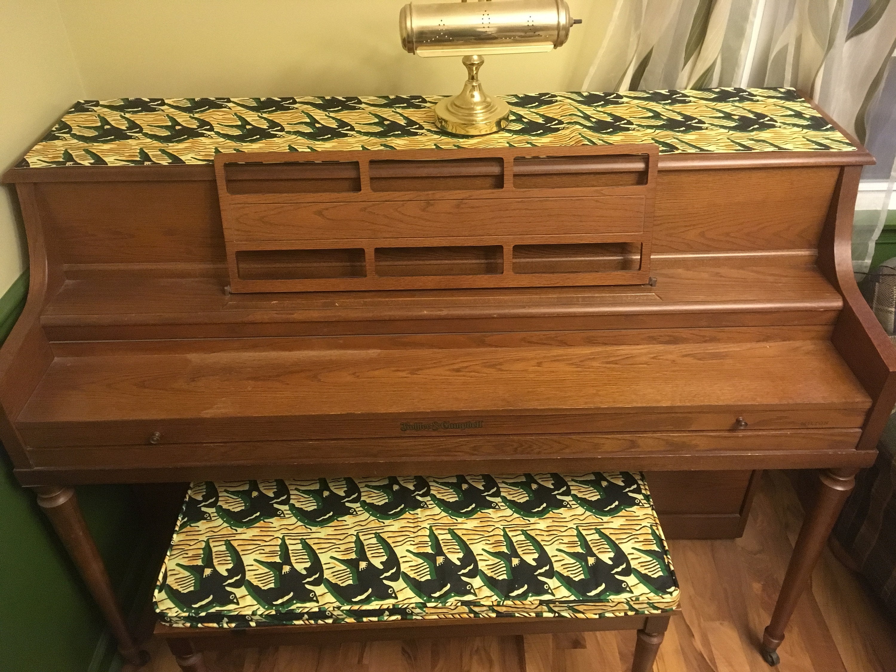 Custom Order Piano Bench Cushion Cover chair Cover Pad Bench Cushion