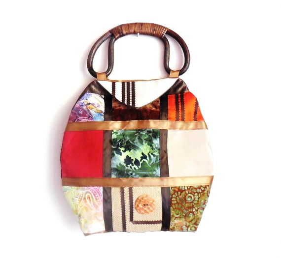 Handbag...Purse...Hand made Purse...Patchwork Design Purse...