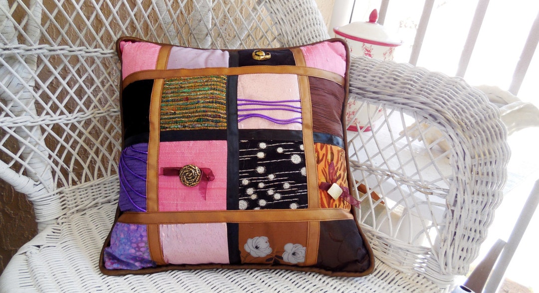 Hand Made Pillow..majestic...pillow With Vintage Etsy