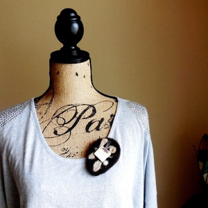 Hand made Brooch..Great Gift Idea...Secret Garden...Wearable Art...Hand Felted...OOAK