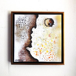 Original Modern Painting...Acrylic Mixed Media Textured Abstract...&quot;&quot;Desert Heat&quot;...12 x 12 Original Painting...Modern Abstract...