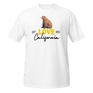 California Bear T-Shirt: Golden State Unisex Soft Cotton Tee