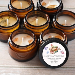 Storybook Baby Shower Favors: Amber Soy Candle, New Chapter (1oz)