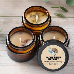 Western Chic Cowgirl Geburtstagskerzengeschenke - Klassische Partygeschenke für Gäste - Mädchens Western Geburtstagsgeschenke - 1 Unze Braunglas