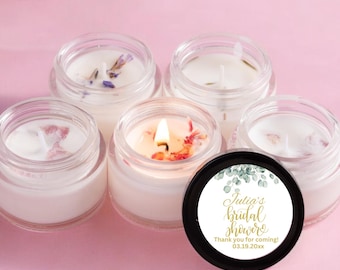 Recuerdos para despedida de soltera: Velas de soja de eucalipto, regalos rústicos para bodas (28 g, 56 g y 113 g)