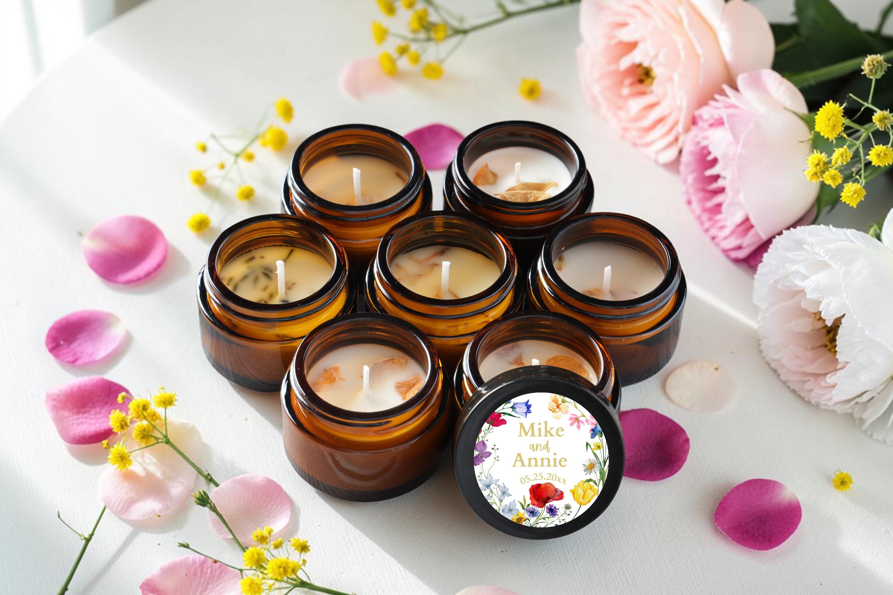 Wedding Candle Favors for Guests, Personalized Wedding Favors Bulk ...