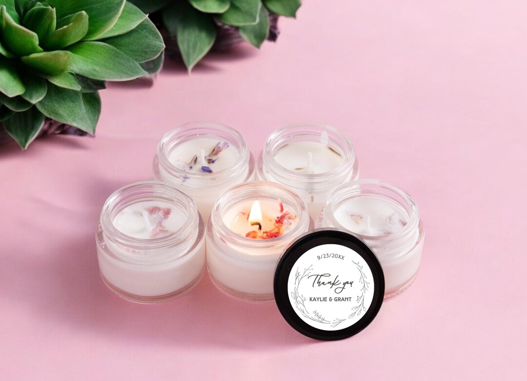 Personalized Wedding Favors, Spring Summer Candle Favors, Wonderland ...