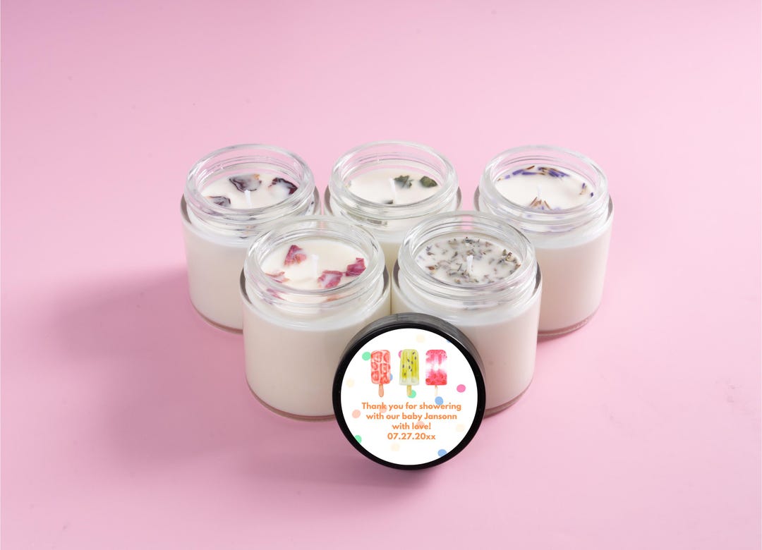 Popsicle Baby Shower Candle Favors: Summer Theme, Set of 10, Soy Wax - Etsy