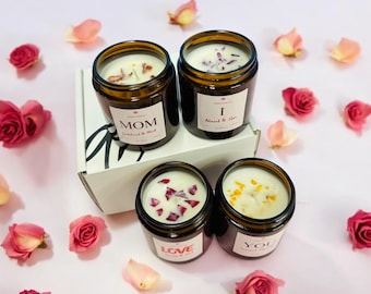 Set di candele profumate personalizzate: regalo di aromaterapia per la festa della mamma