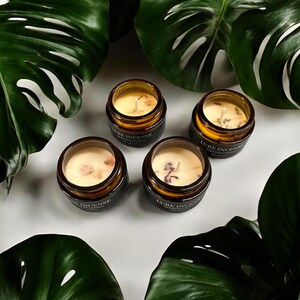 Set regalo di candele curative – Confezione da 4 candele in cera di soia al 100% per lei – Candele antistress – Durata di combustione di 20 ore – Regalo per le feste o per il compleanno immagine 5