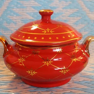 Aina Red sopera 7"x4" Shango Ibeji soperas Bellis Ibeyis sopera tinajas Meji Yoruba Twins jimaguas orisha Santeria Lucumi espíritu muneca Otin