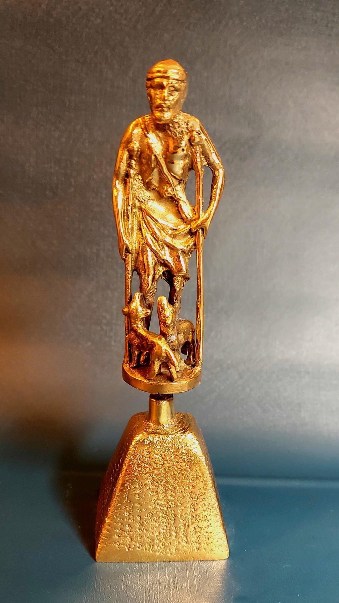 San Lazaro Bell Babalu Campana De Bronce Azowano Baba Lu Aye Omolu ...