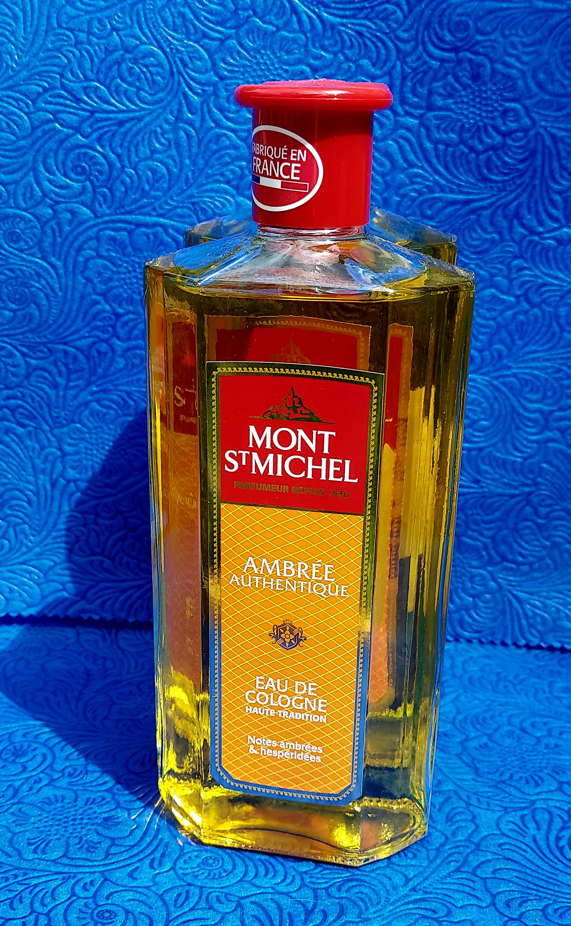 Mont Saint Michel Amber Cologne 500ml Large, Authentic French Eau