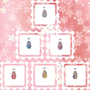 Cute Kawaii Labubu Ombre Shoe Charms, Fridge Magnets