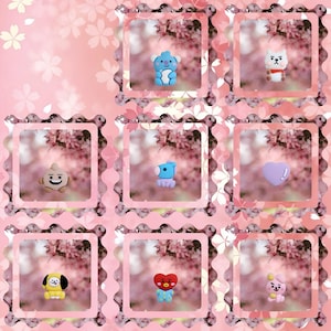 Kawaii Kpop Characters Cookie Shoe Charms | Fridge Magnets