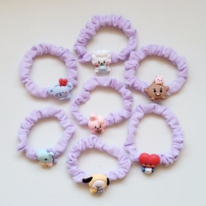 Kawaii Kpop Charakter Scrunchies