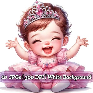 Watercolor Princess Clipart: Fairytale Castle Art (Digital Download)