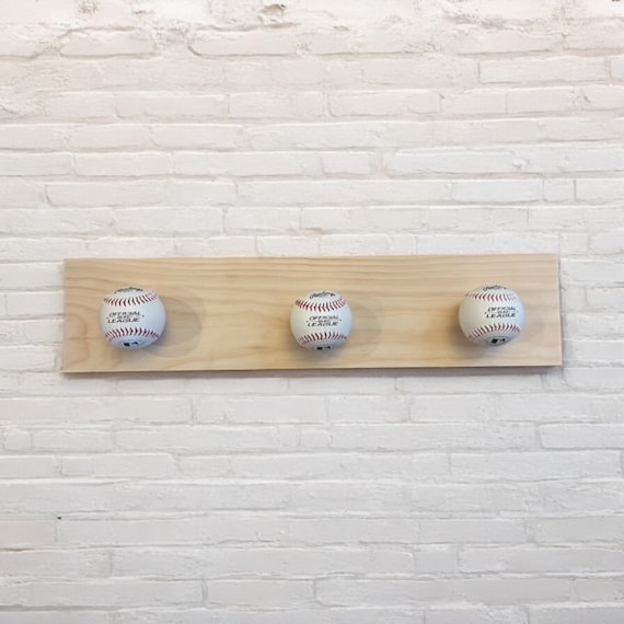 Baseball Hat Rack, Baseball Rack, Man Cave, Gift, Hat Display, Wood, Sport Hat Rack for Wall, Golf Gift Baseball Cap Rack, baseball glove