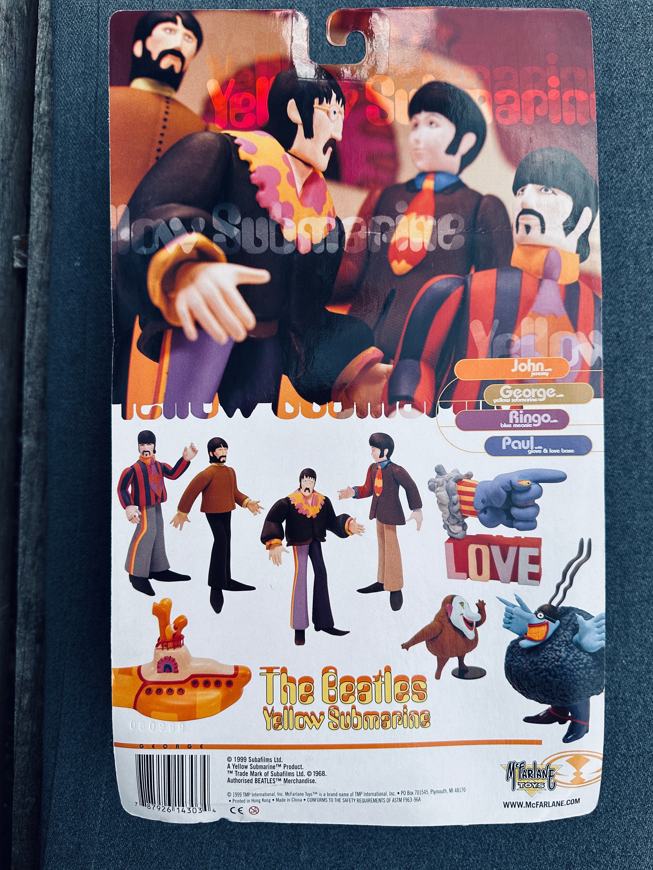 Collectable Vintage Mcfarlane Toys - the Beatles Yellow