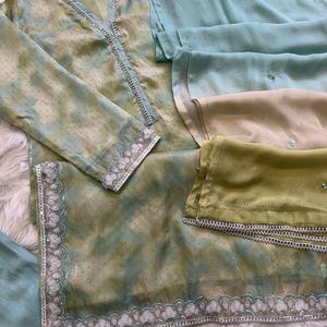 Gorgeous Pastel 3Piece | Desi Pakistani Indian Women&#39;s Wear| Eid/Shaadi/Diwali | Formal/Party Wear |Made to Order| New Collection | Trendy