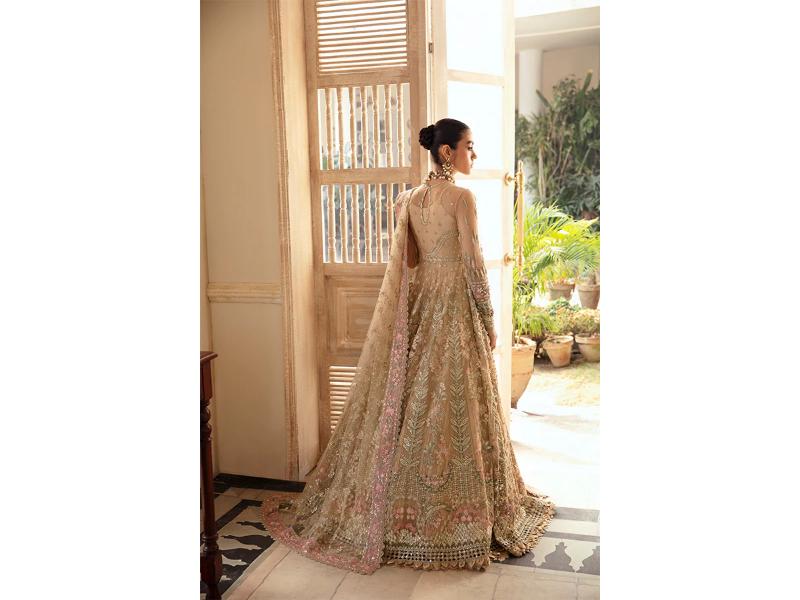 Beige Dress | Pakistani Indian Desi Women's Wear | Formal Wear | Party Wear | Bridal | Made to Order | New Collection