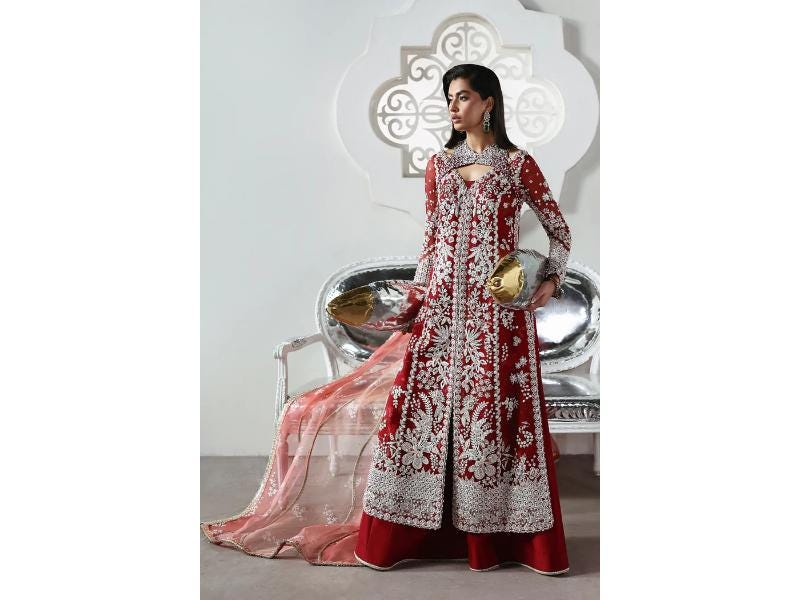 red formal pakistani dresses Red Dress | Pakistani Indian Desi Women's Wear | Formal Wear | Party Wear | Bridal | Made to Order | New Collection