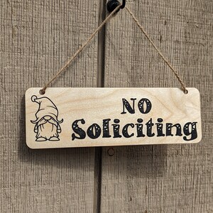 Cute GONK No Soliciting Sign