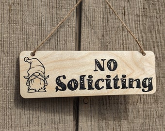 Cute GONK No Soliciting Sign